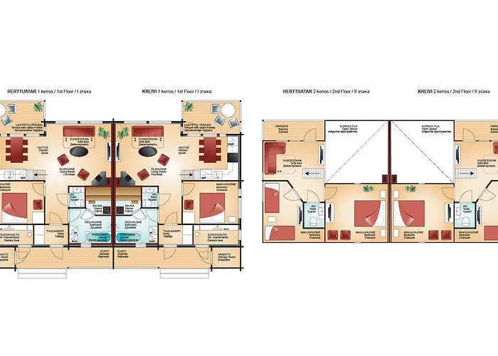 아파트 Vuokatin Aateli Herttuatar 부오카티